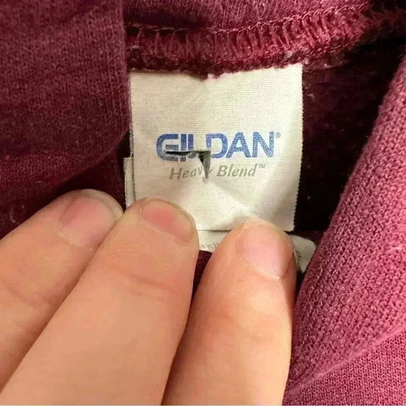 Gildan Hockey Mom Hoodie Burgundy Size Medium - Picture 8 of 16